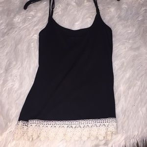 black tank top